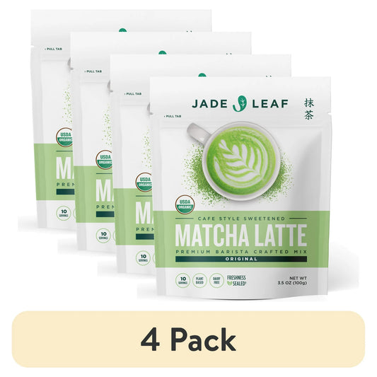Organic Japanese Jade Leaf Matcha Latte Mix, Powdered Tea Variety
