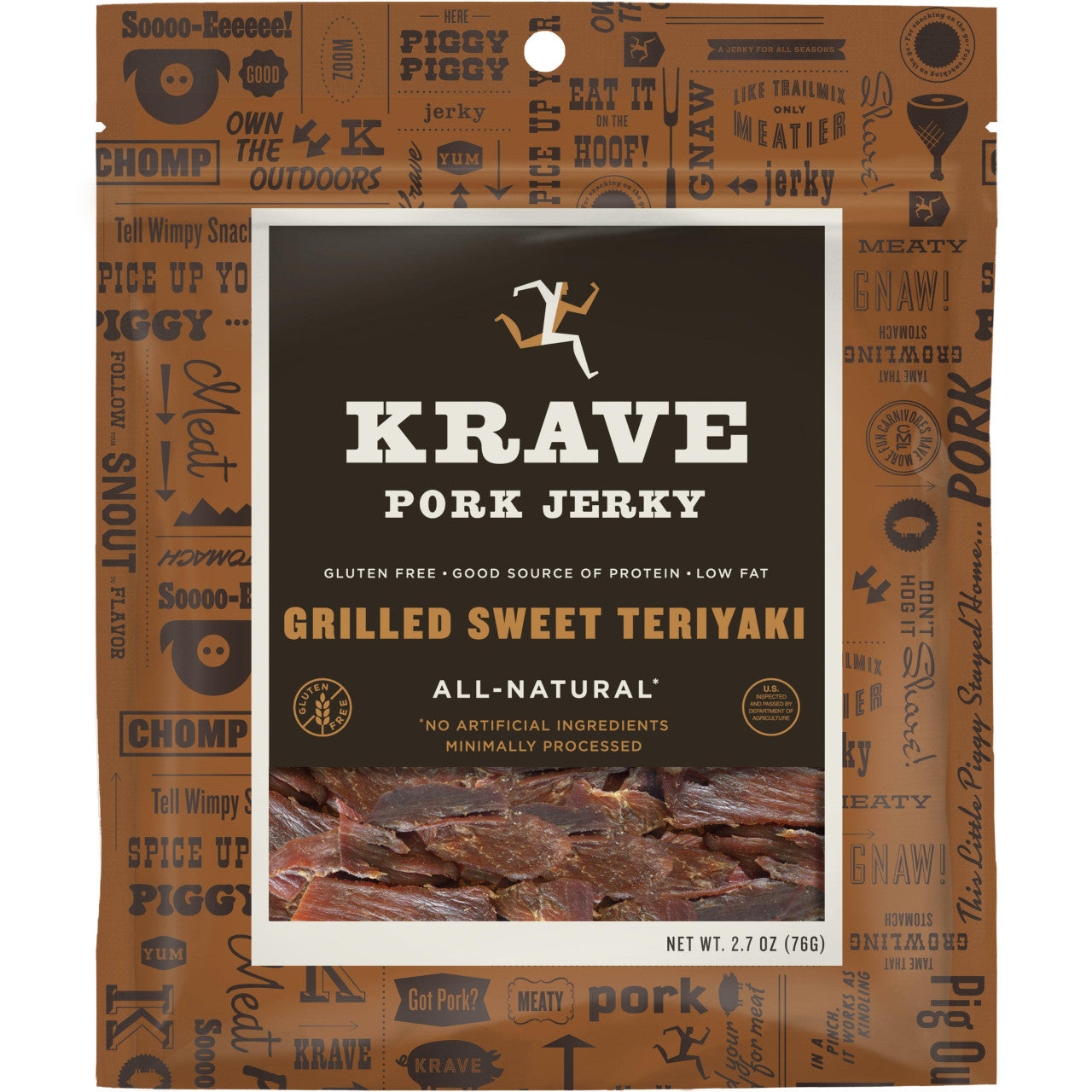KRAVE PORK JRKY TERIYAKI ( 8 X 2.7 OZ   )