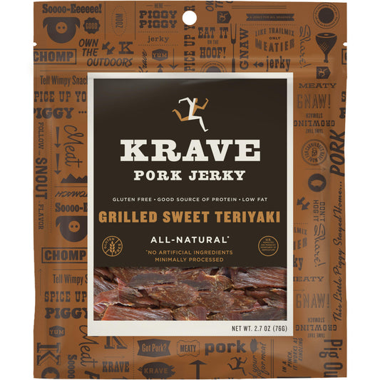 KRAVE PORK JRKY TERIYAKI ( 8 X 2.7 OZ   )