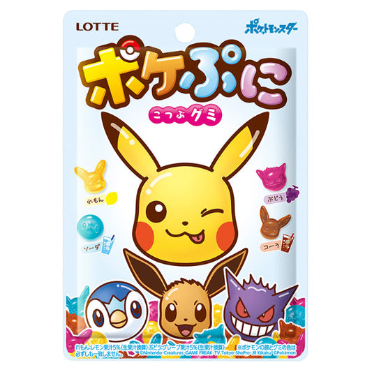 Japanese Lotte Pokepuni Pokémon Gummy 80 grams