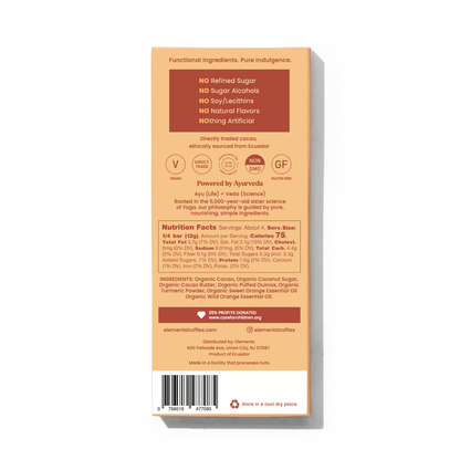 Orange Quinoa Dark Chocolate – Organic, Low Sugar, Crunchy Delight