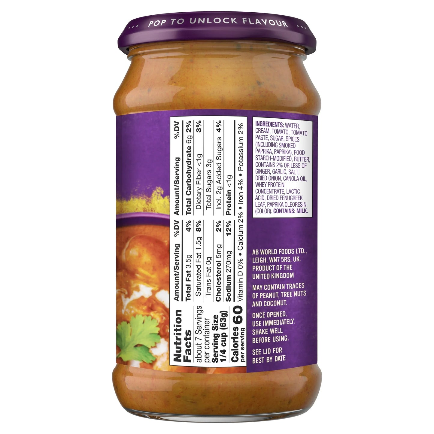 Indian Patak's Butter Chicken Simmer Sauce, 15 oz – Authentic Indian Cooking Made Easy