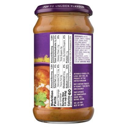 Indian Patak's Butter Chicken Simmer Sauce, 15 oz – Authentic Indian Cooking Made Easy