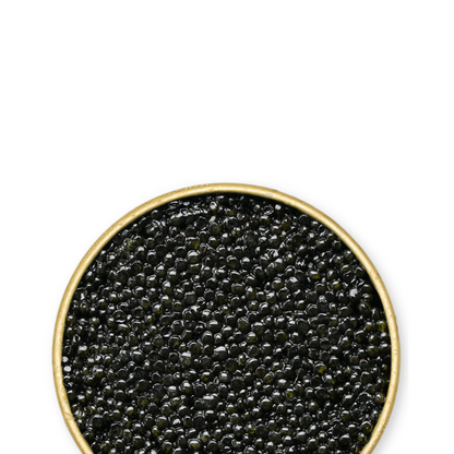 Siberian Sturgeon Caviar with small black pearls, buttery taste, nutty finish