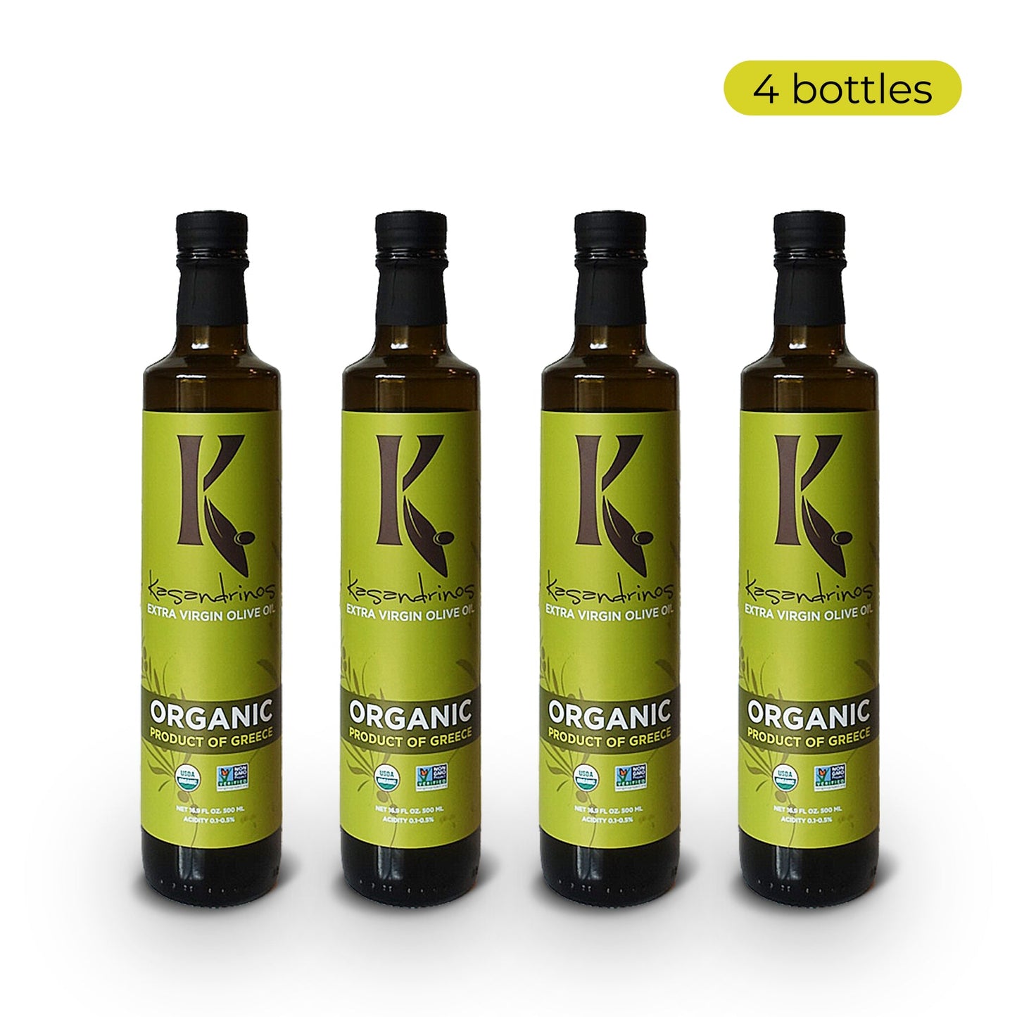 Kasandrinos Organic Extra Virgin Olive Oil – Cold-Pressed Greek Olive Oil