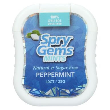 Spry Gems Peppermint Mints (6x40 Ct)