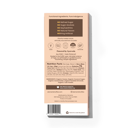 Almond Crunch Dark Chocolate with roasted almonds and rich Ecuadorian cacao