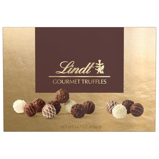 Swiss Lindt & Sprüngli Gourmet Chocolate Truffles Gift Box 26 PCS, 14.7 oz.