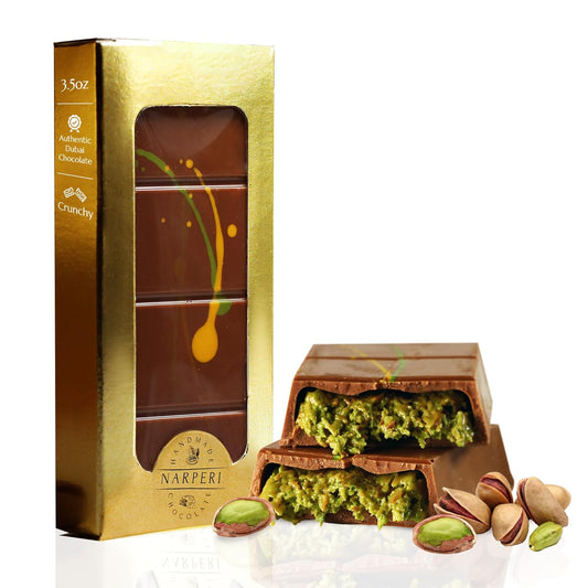 Indulge in Luxury: Turkish Narperi Dubai Chocolate Bar 3.5