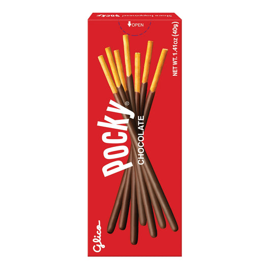 Japanese Pocky by Glico – Chocolate Covered Biscuit Sticks Treat, 1.41 oz