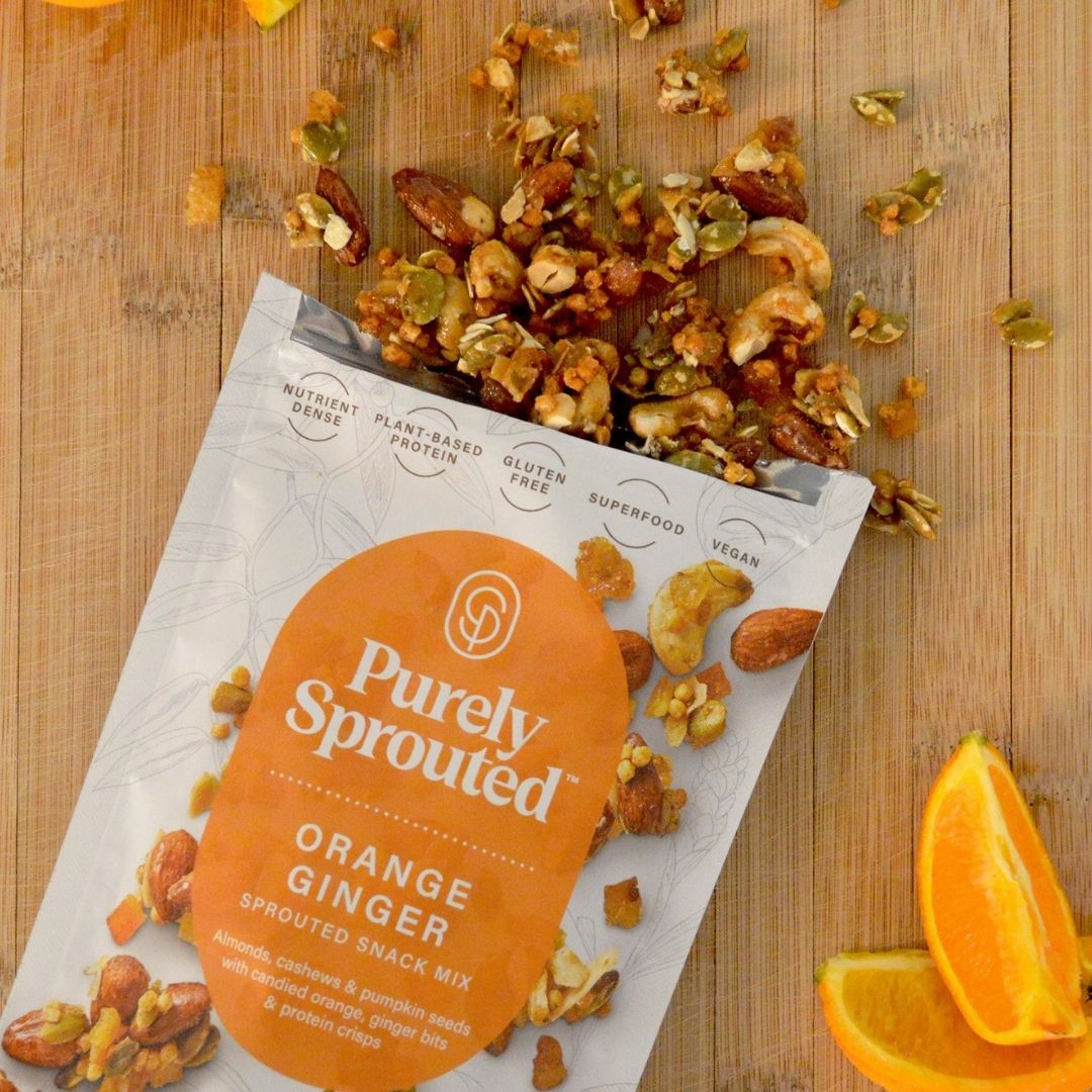 Sprouted Citrus Ginger Snack Mix – Vegan, Gluten-Free, Nutrient Dense