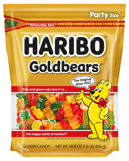 German Haribo Bears Products - Packs 1.1 Pound to Party Size