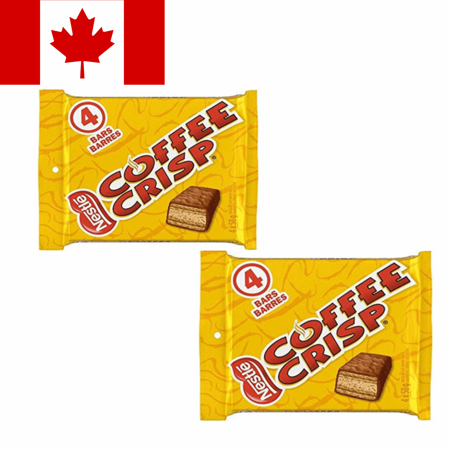Coffee Crisp Chocolate Bar - Canadian Nestlé Coffee Wafer 1 / 20 Bars | Taste The Planets 