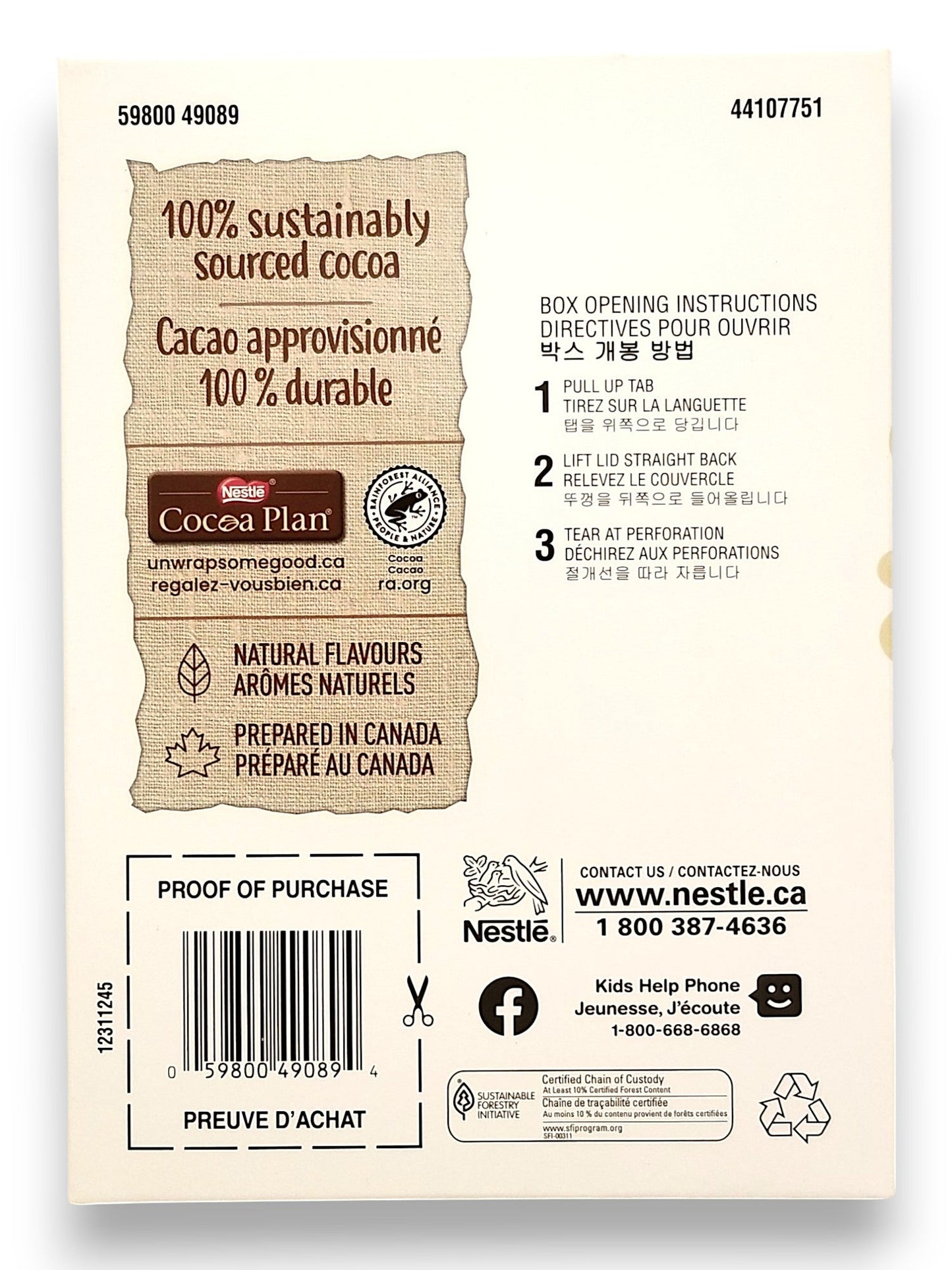 Nestle AERO White Chocolate Bars 24-Pack Box (42g) – Canadian, Australian Mix