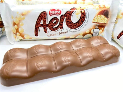 Nestle AERO White Chocolate Bars 24-Pack Box (42g) – Canadian, Australian Mix