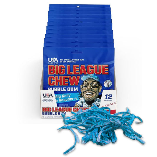 American Big League Chew Bubble Gum 12 Ct - USA Baseball Candy Packs