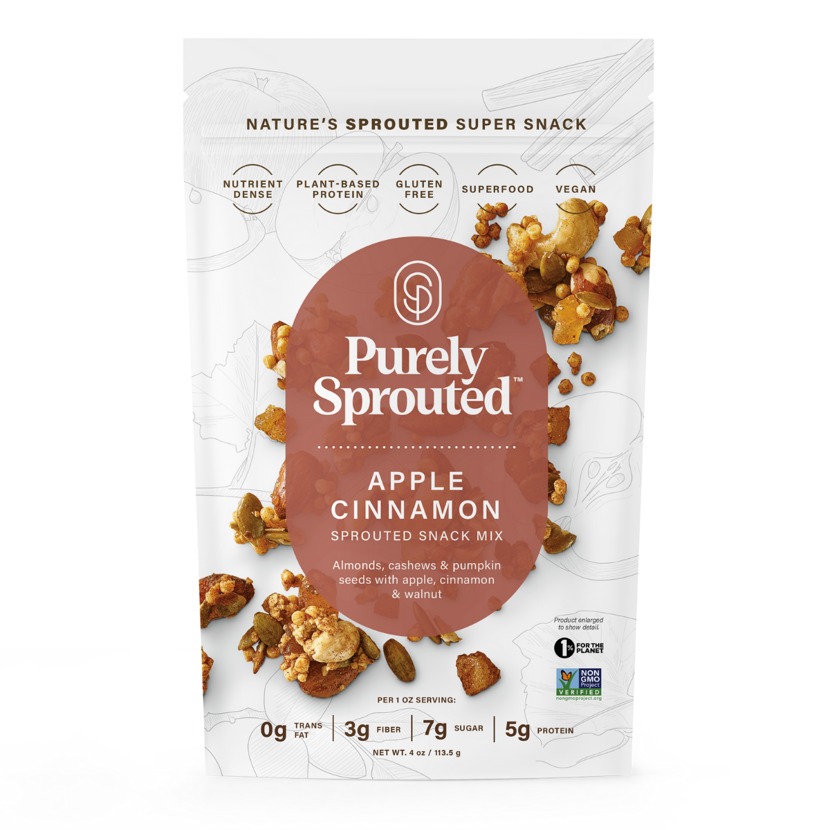 Sprouted Apple Pie Trail Mix – Vegan, Gluten-Free, Protein-Packed Snack