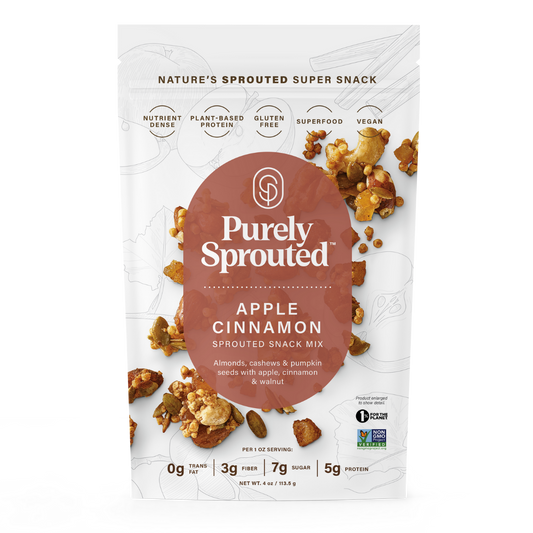 Sprouted Apple Pie Trail Mix – Vegan, Gluten-Free, Protein-Packed Snack