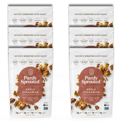Sprouted Apple Pie Trail Mix – Vegan, Gluten-Free, Protein-Packed Snack