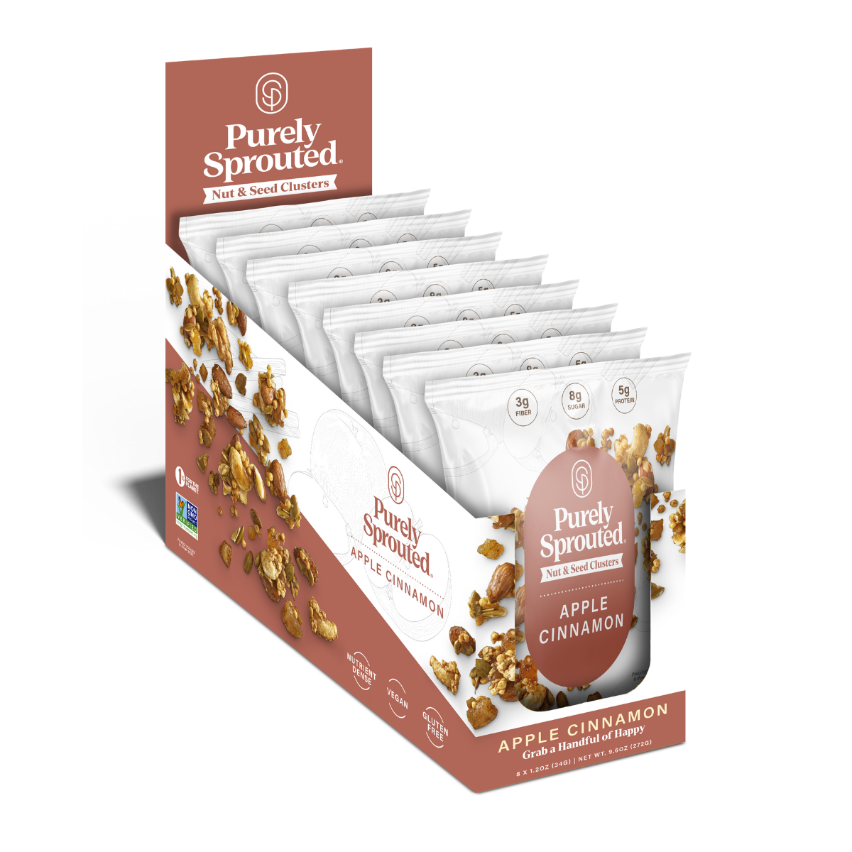 Sprouted Apple Pie Trail Mix – Vegan, Gluten-Free, Protein-Packed Snack