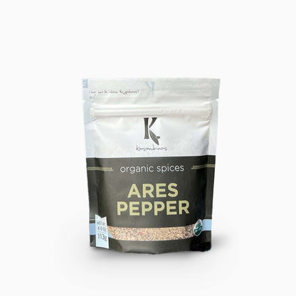 Ares Organic Pepper Blend – Black Pepper, Garlic & Onion Seasoning