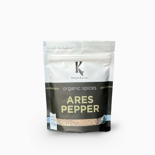 Ares Organic Pepper Blend – Black Pepper, Garlic & Onion Seasoning