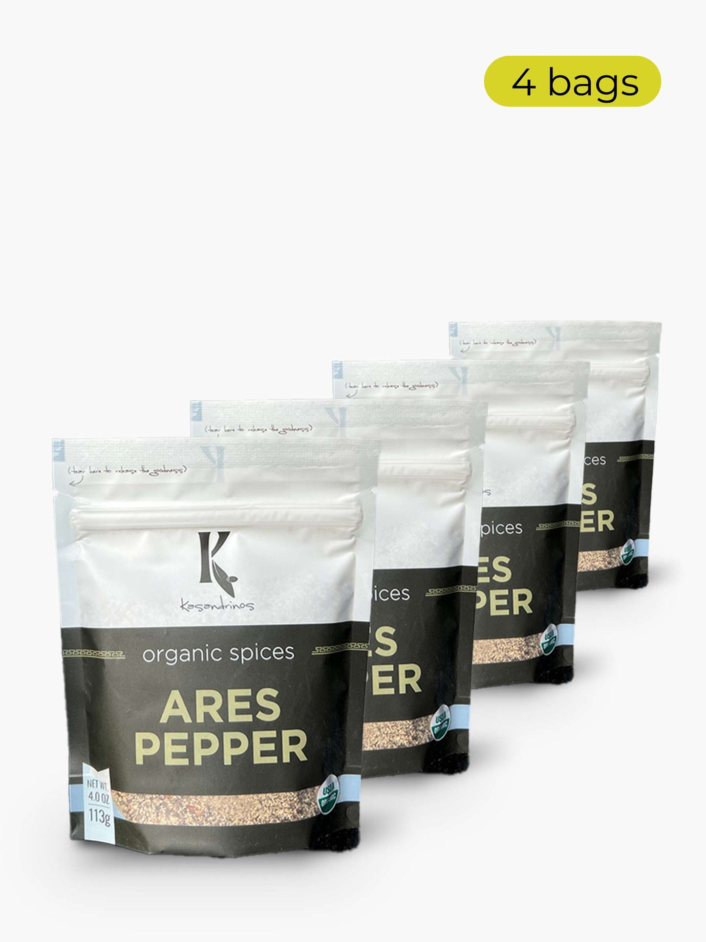 Ares Organic Pepper Blend – Black Pepper, Garlic & Onion Seasoning