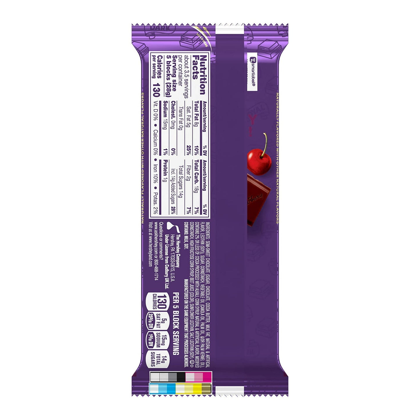 Australian CADBURY ROYAL DARK Black Forest Cake Chocolate Bars Single - 14 Packs