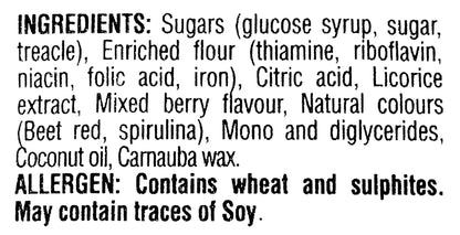 Australian Roo’s Plant-Based Soft Licorice – All Natural Mixed Berry Flavor, 120g Bag