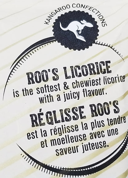 Australian Roo’s Plant-Based Soft Licorice – All Natural Mixed Berry Flavor, 120g Bag