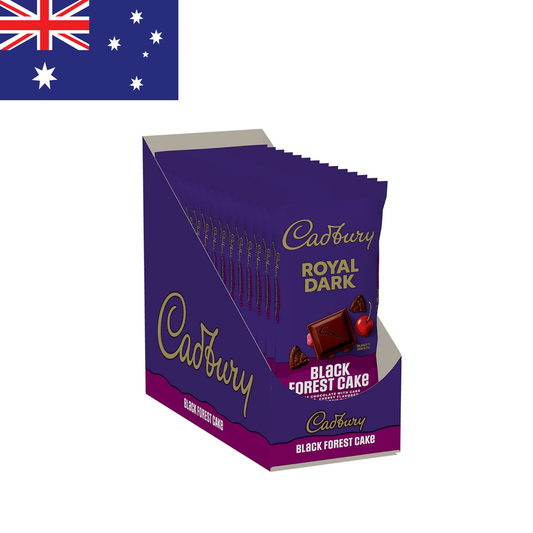 Australian CADBURY ROYAL DARK Black Forest Cake Chocolate Bars Single - 14 Packs