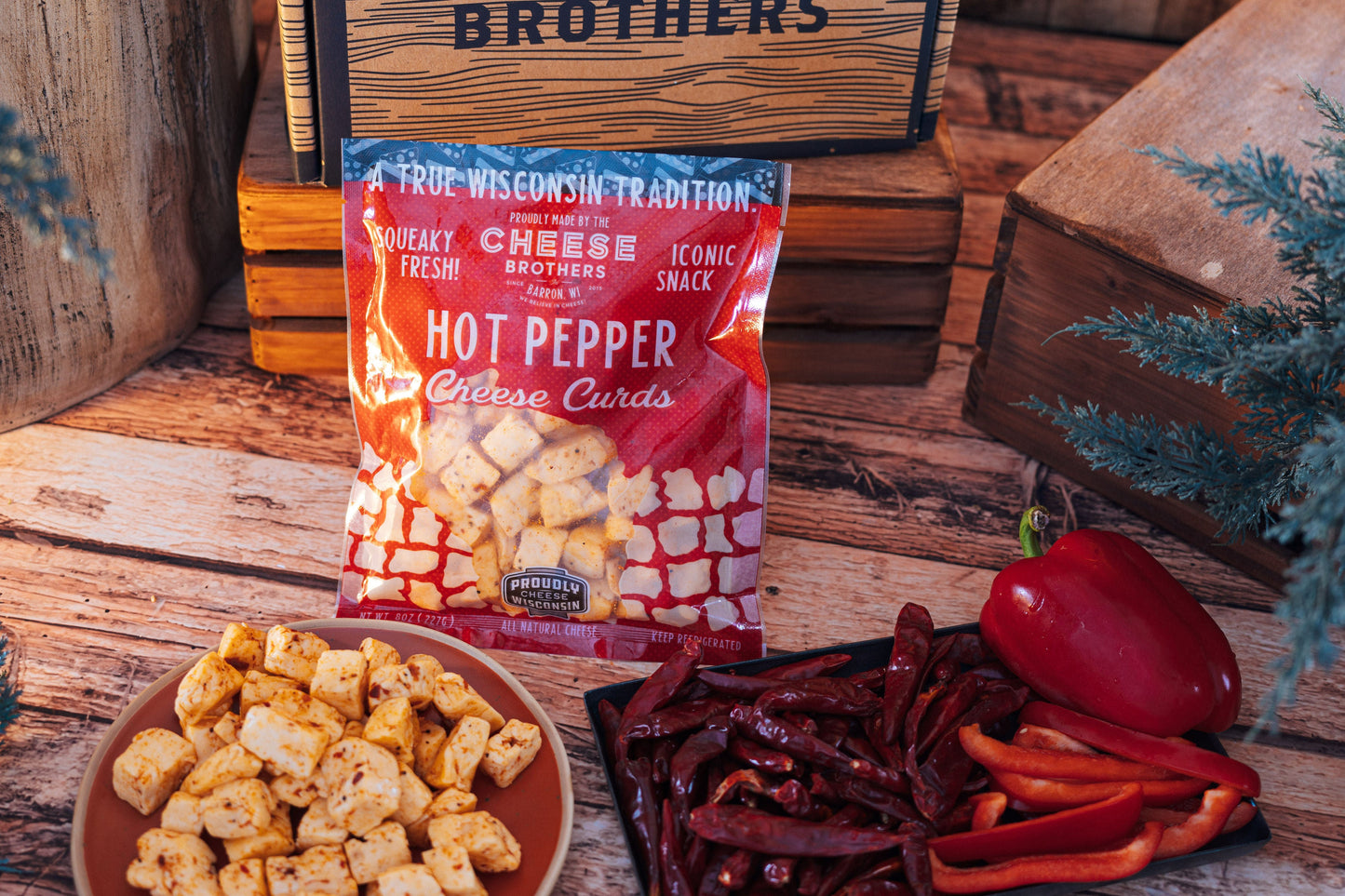 Hot Pepper Cheese Curds - Spicy Fresh Wisconsin Curds with Jalapeño Spice Blend