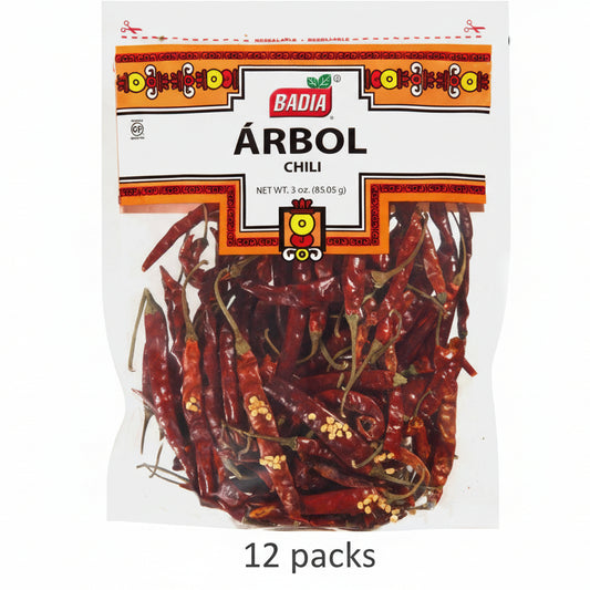 Badia Spices Badia Arbol Chili Pods - 12 Pack