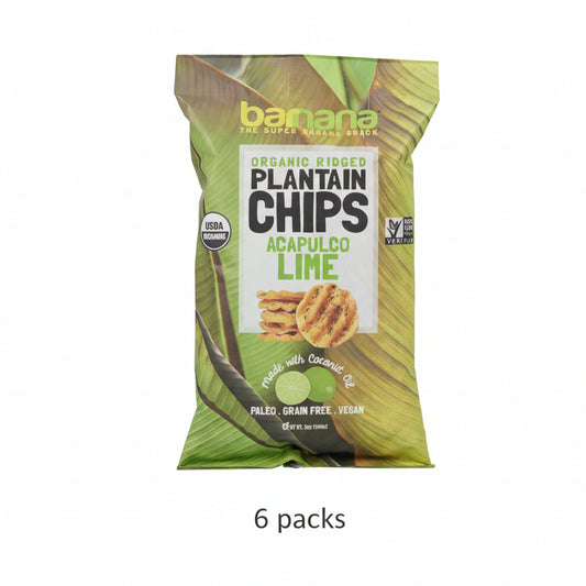 Barnana PLANTAIN CHIPS LIME - 6 Pack