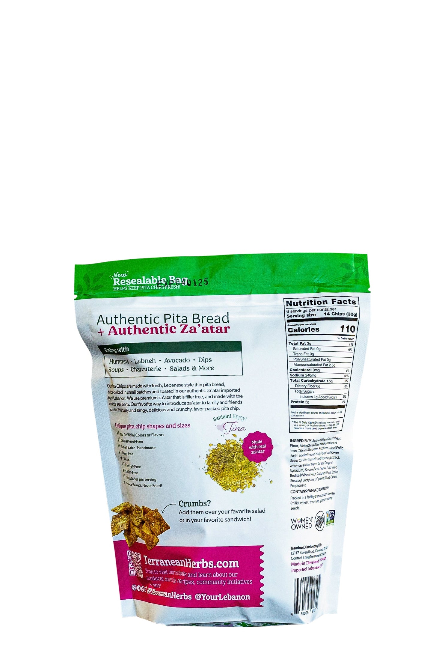 Crunchy Lebanese Za’atar Pita Chips – Vegan, Low-Fat, Authentic