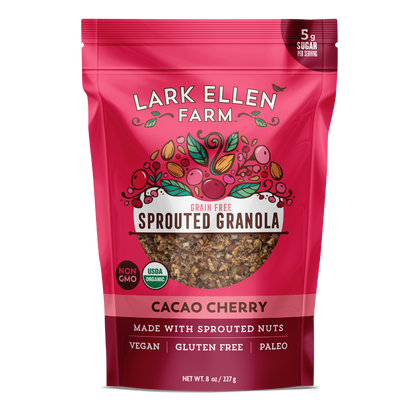 Cacao Cherry Granola – Grain-Free, Vegan, Gluten-Free & Sprouted Nuts