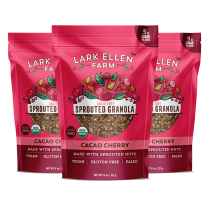 Cacao Cherry Granola – Grain-Free, Vegan, Gluten-Free & Sprouted Nuts