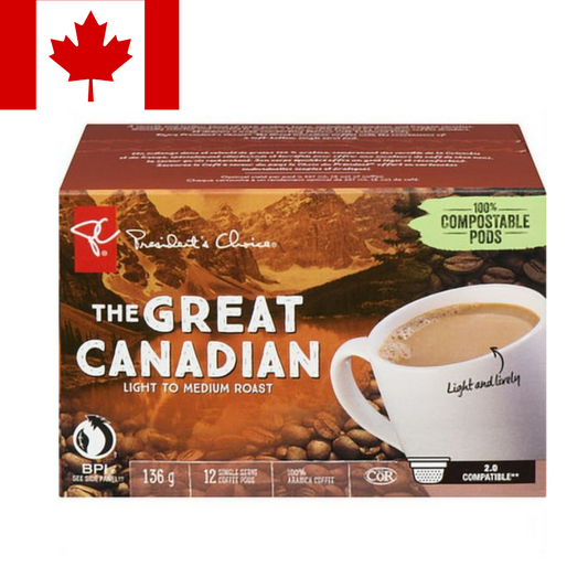 Canadian President's Choice The Great Coffee Keurig Pods 12ct