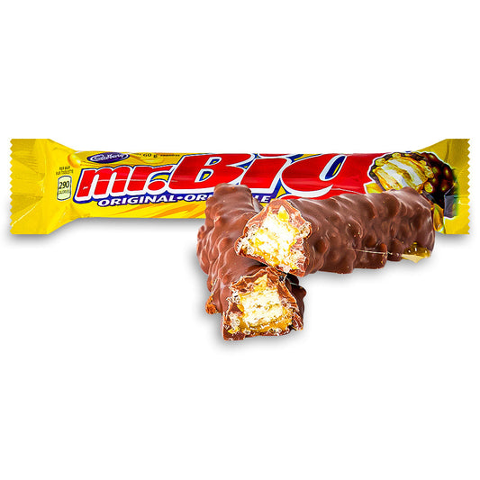 Canadian Cadbury Mr. Big Original Chocolate Bar, 60g (1ct or 24pk)