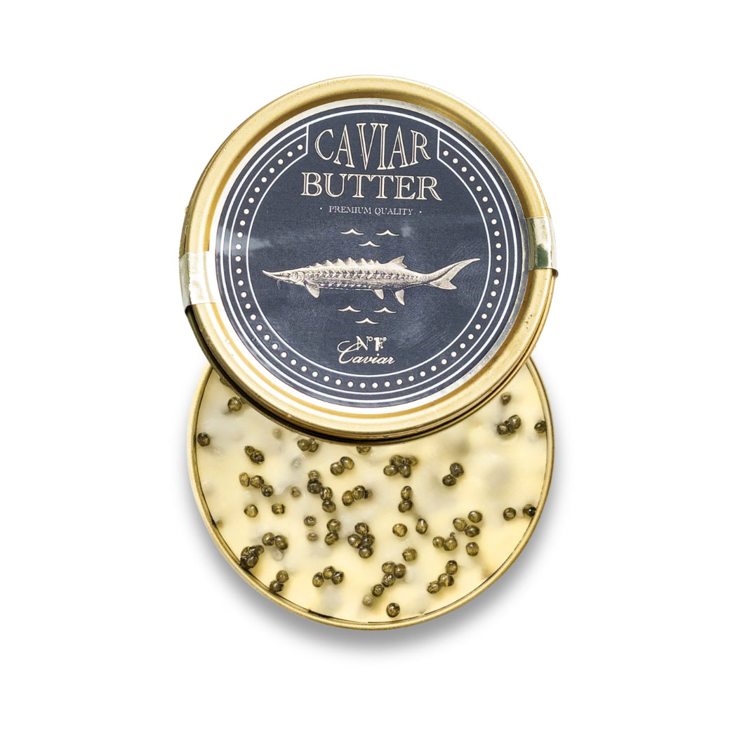 Caviar Butter with smooth, buttery texture and a delicate briny flavor