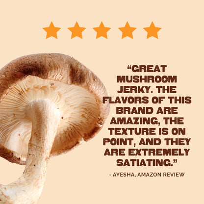 Pan’s Zesty Thai Mushroom Jerky – Vegan, Gluten-Free, Soy-Free