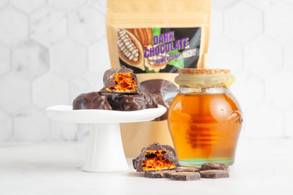Traditional Honeycomb Candy with pure honey, crunchy and chewy delight