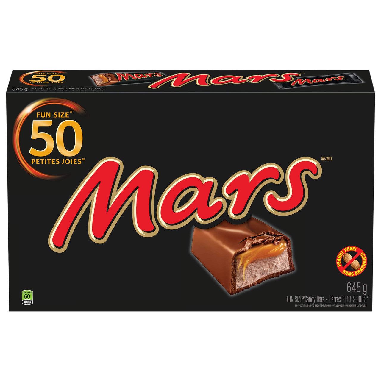 English Mars Fun Size Bars 50 Pack (12.9g Each) – Peanut Free Chocolate