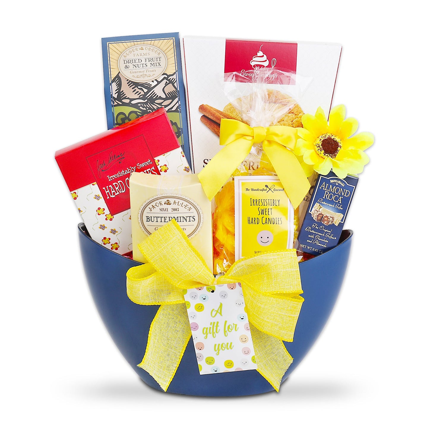 All Smiles Tote – Gourmet Sweets, Cookies, Candies & Fruit Nuts
