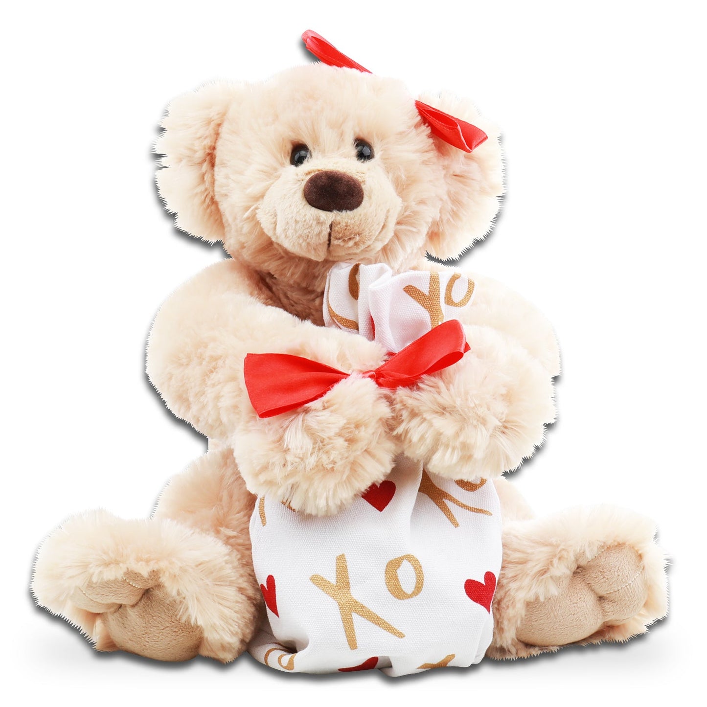 Cute Valentine Teddy Bear & Candy Gift Set – Perfect Love Surprise