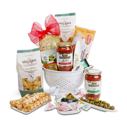 Italian Market Favorites Gift Basket with Pasta, Sauce & Gourmet Treats