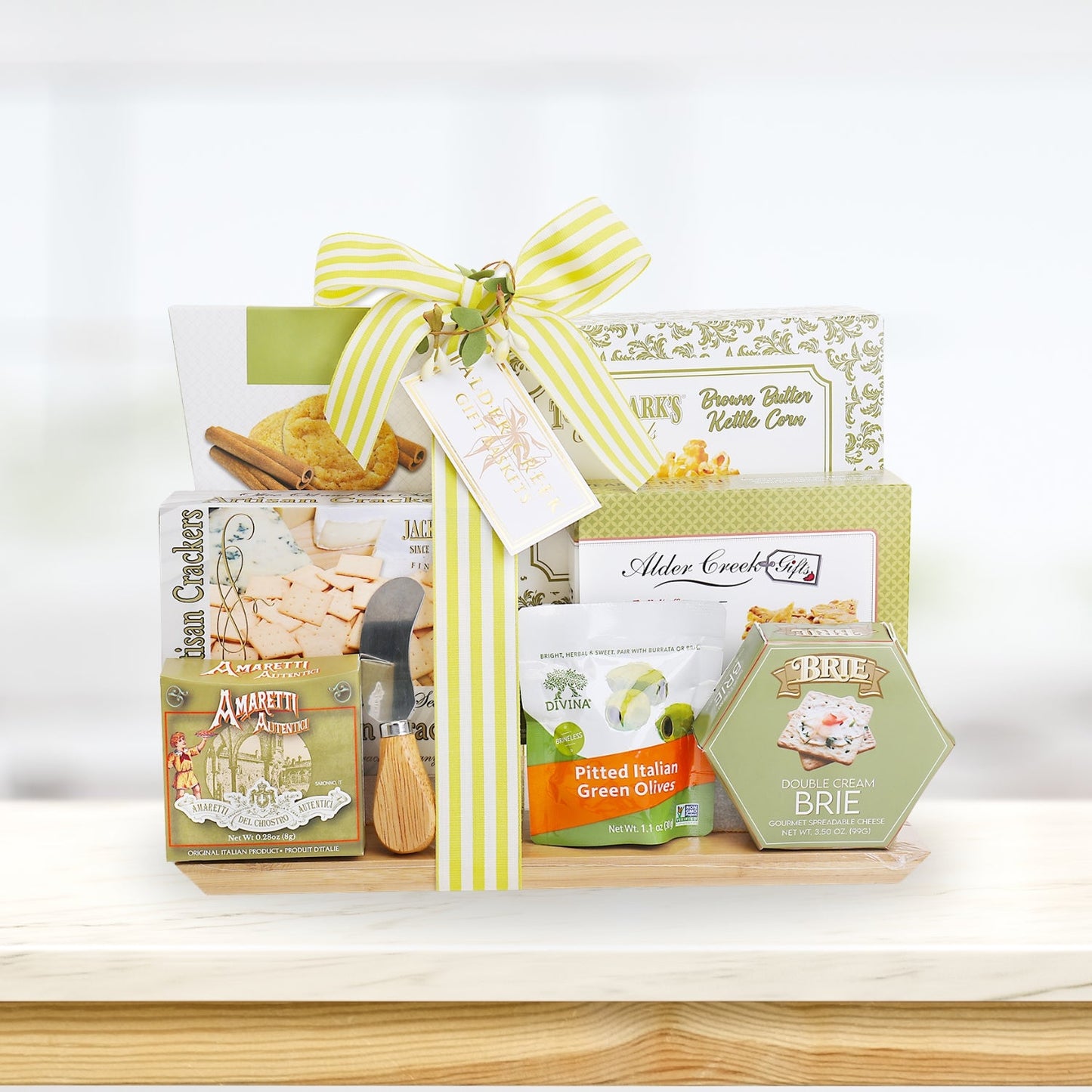 Italian Sage Savory Cutting Board Gift w/ Gourmet Snacks-Charcuterie Gift