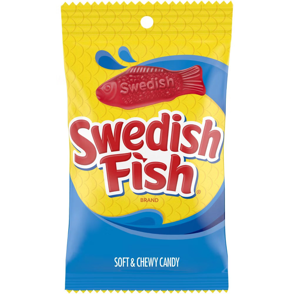 Swedish Fish Candy 3.1 oz or Fat Free 8 oz