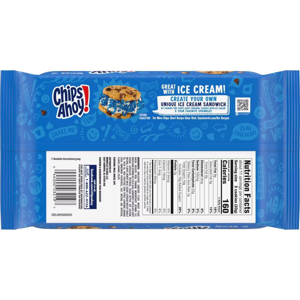 America’s Favorite Cookie – Chips Ahoy! Chocolate Chip Cookies, 13oz