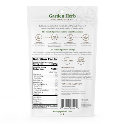 Garden Herb Trail Mix – Savory, Sprouted, Vegan, Gluten-Free, Keto